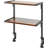 Clamp On Desk Organizer Shelf, 12 Inch Clamp-On Above Or Under Desktop Storage Shelf,2 Tier Clip On Shelving Unit For Table Accessories (Brown)