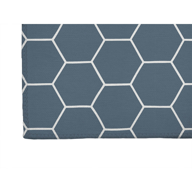 Comb Non-Slip Outdoor Rug, Runner 2'6" x 8'
