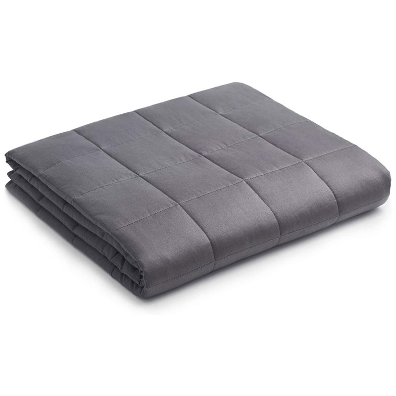 Couverture 100% coton , 15, Gris foncé, Double