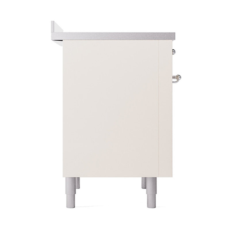 ILVE Nostalgie II Noblesse 36 po à induction, Blanc antique / chrome