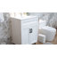 Meuble-lavabo 30 po avec lavabo, meuble-lavabo autoportant en bois avec 2 portes et pieds en métal, meuble-lavabo avec lavabo en céramique (peinture, 30)-219210946