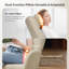 Ergonomic High Back Padded Rocking Chair with Footstool - Soft Cushion, Durable Steel Frame, Wooden Legs & Non-Slip Pads-1010481430