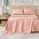 Ensemble de draps en jersey de coton chiné ultra doux