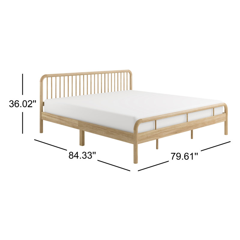 Porto Queen Bed, Natural, King