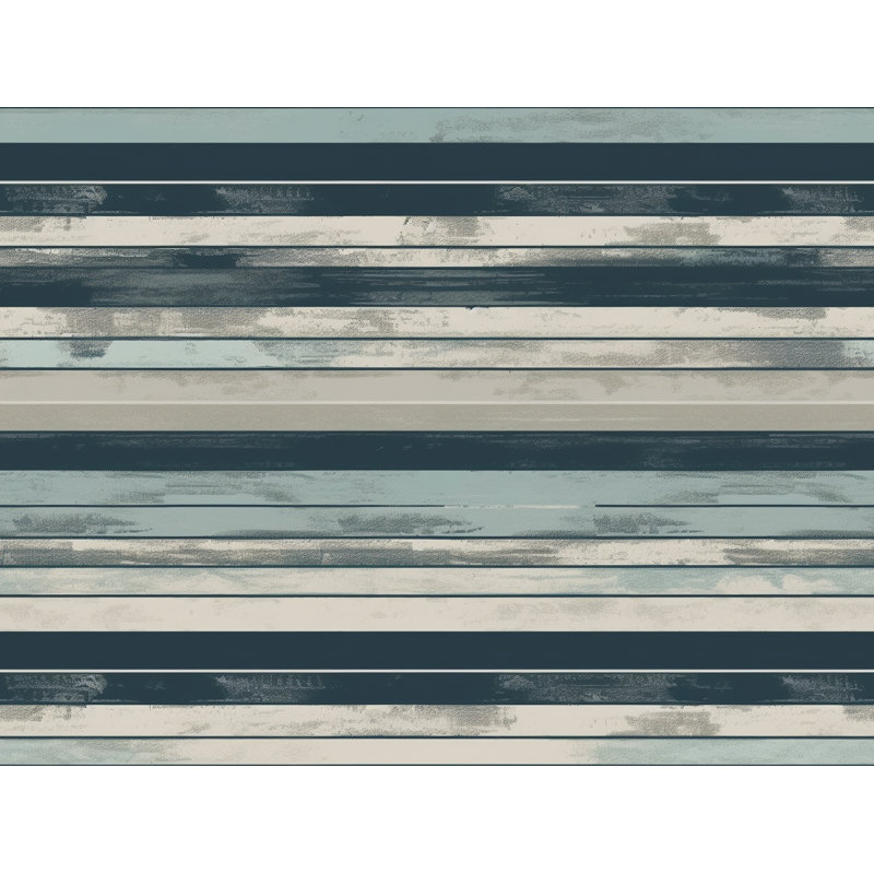 Horizontal Stripes Machine Printed Duvet Cover, Black/Navy, Twin Duvet Cover