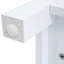 Armoire de salle de bain moderne 30 pouces - blanc, intérieur spacieux, espace ouvert, espace de rangement blanc avec détails or, options polyvalentes, détails
