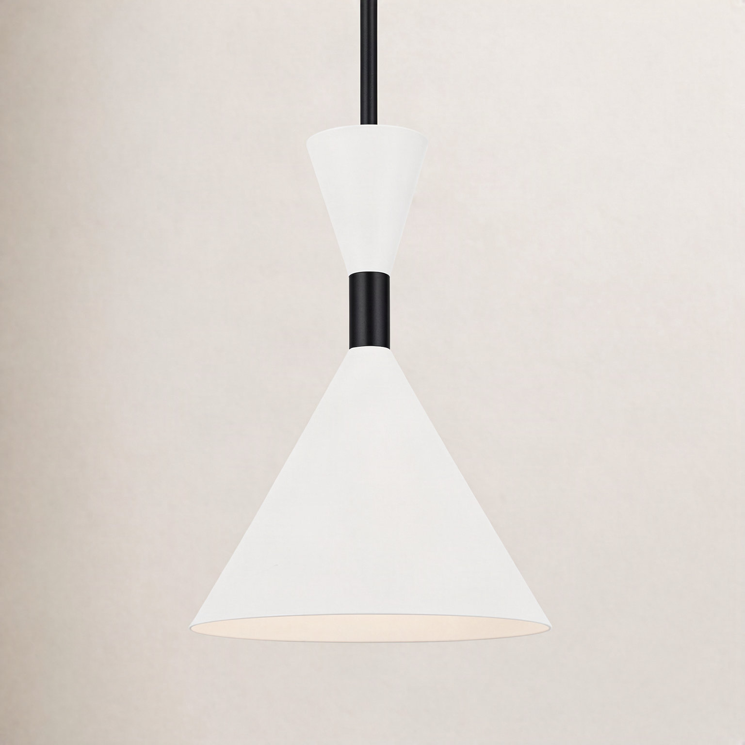 Dimmable Single Light Pendant, Midnight Black, 14" H x 10" W x 10" D