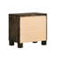 Table de chevet brun rustique avec deux options de tiroirs pratiques pour la construction de chambre à coucher et tiroirs