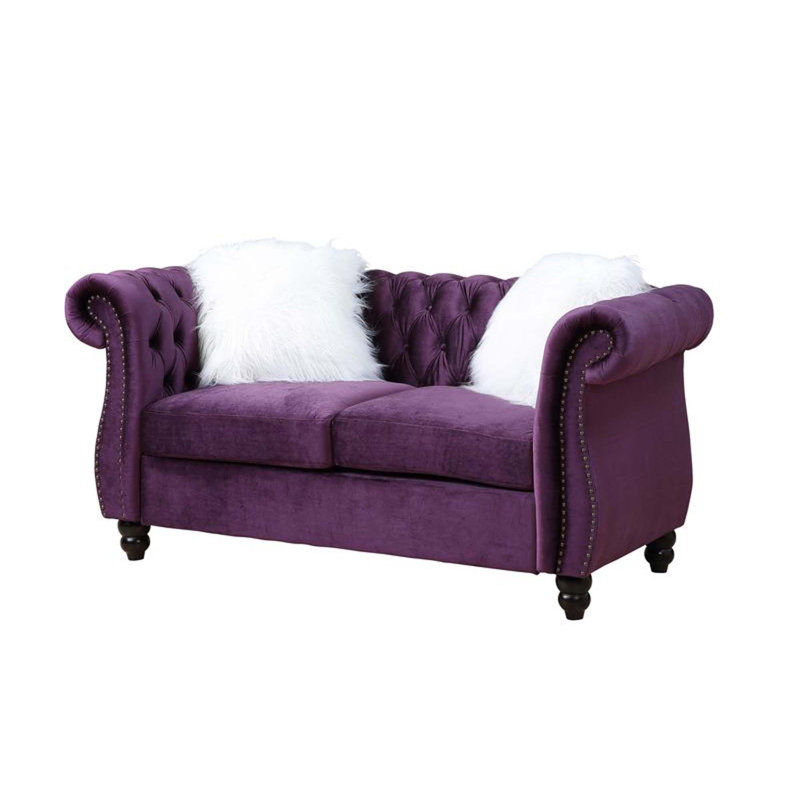 Ernice 65'' Velvet Loveseat