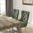 Tufted Dining Chair, Upholstery Chairs With Nailhead And Pull Ring (Set of 6)-937338263-937338250