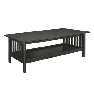 Meuble de salon transitionnel, table basse au fini gris antique et 2 tables de bout, classique