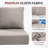Ancolonia Outdoor 6" Thick Cushion Set - Seat/Back Cushions For Swivel Gliders And Armchairs (Set Of 6)-147992185-147992189