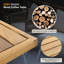Style de patio avec housses et table solide - coussins de conversation beige