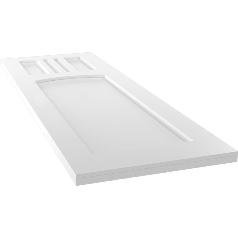 Volets à fixation fixe en PVC True Fit San Miguel, Blanc, 18", 75"