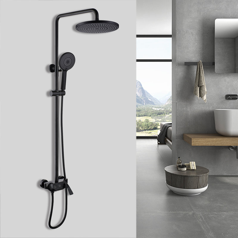 All-In-One Kit with Rough in-Valve, Matte Black