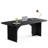 Modern Black Computer Desk, 63 x 31.5 inch Large Minimalist Executive Office Desk Study Table Writing Desk Workstation with Arch Design Legs