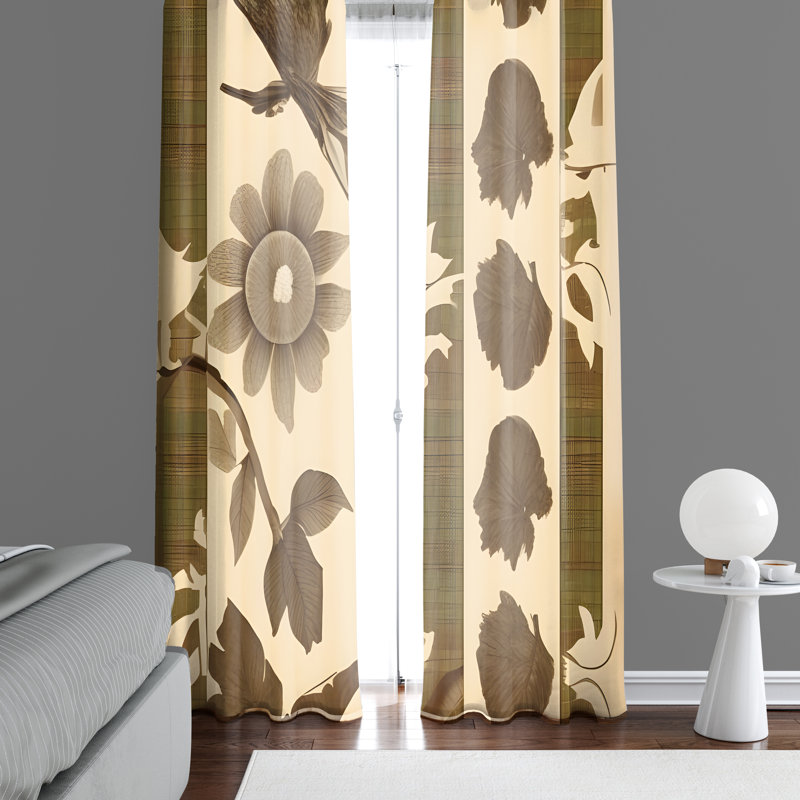 Devona Semi Sheer Curtain Panel Pair, 20" W x 52" L