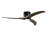 52" Flush Mount Solid Wood Blades Ceiling Fan With Lights Remote Control,Quiet Dc Motor, 6 Speed ,Reversible Ceiling Fan For Patio Living Room, Bedroom, Office,Indoor.(Matte Black )