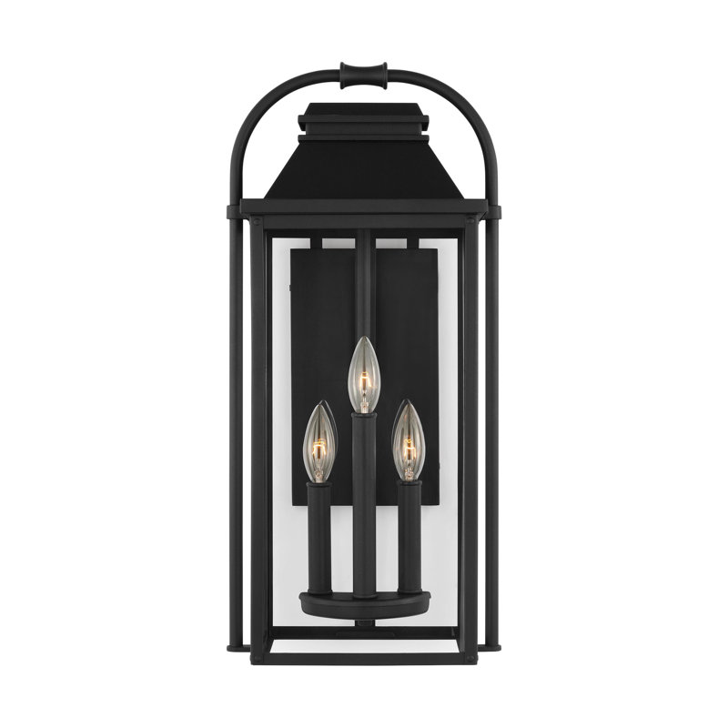 Applique murale texturée noire 4 lumières Mcneal, H 22,5 po x l 10,5 po x P 9,13 po