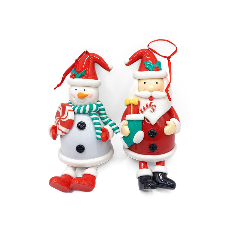 Ornement de Noël - Père Noël en pain d'épice brillant.  Décoration festive F07-N2-16-CEE019A