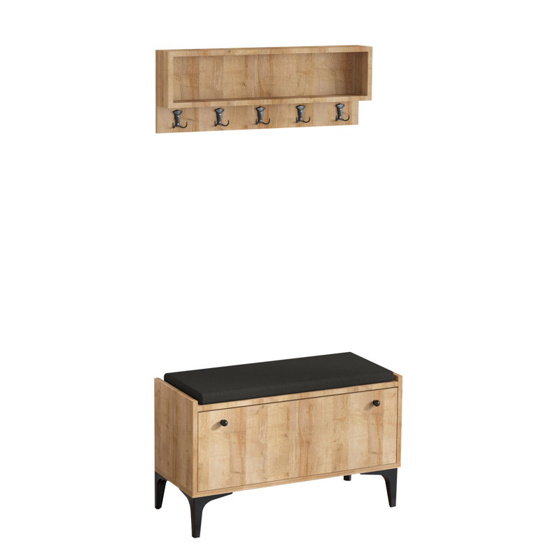 Wendelgard Hall Tree with Shoe Storage