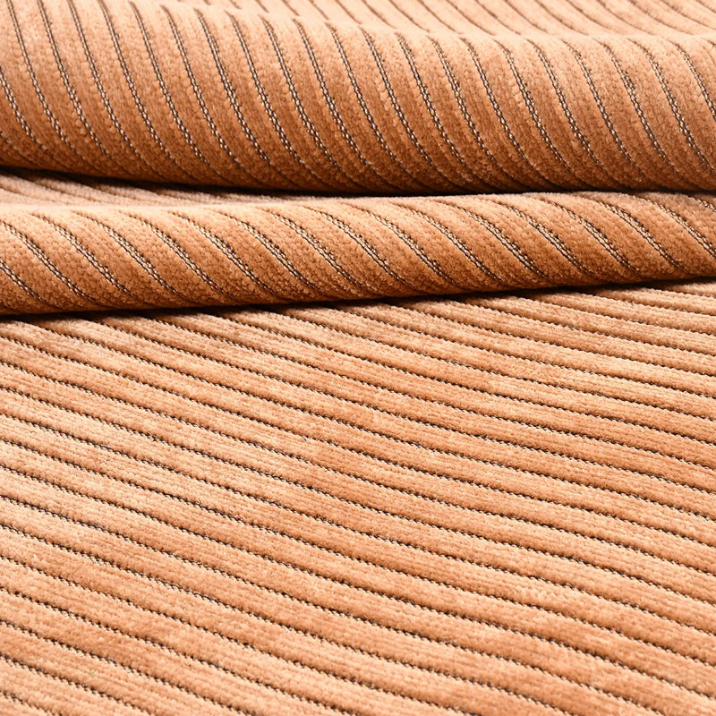 Tapis moderne en polyester doré Eatmon facile à nettoyer, 6,5 pi x 9,5 pi