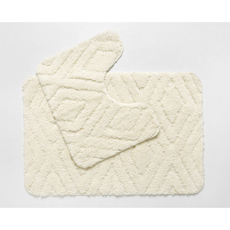 Dillwyn Non-Slip Bath Rug, Cream