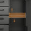 Armoire en métal robuste pour outils - H 34,71 po x l 28,68 po x P 16,31 po noir / gris avec roues et tiroirs verrouillables Robuste zone de rangement Poignées ergonomiques Garage, bureau, maison-1908778945
