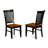 7 Piece Kitchen Table Set Consist of a Square Dining Table with Butterfly Leaf and 6 Dining Room Chairs, Black & Cherry-124329382