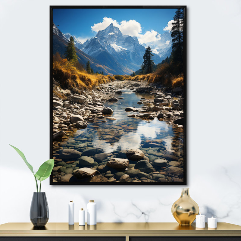 États-Unis, parc national de Grand Teton - États-Unis, art mural, H 40 po x l 30 po x P 1,5 po, Cadre flottant noir