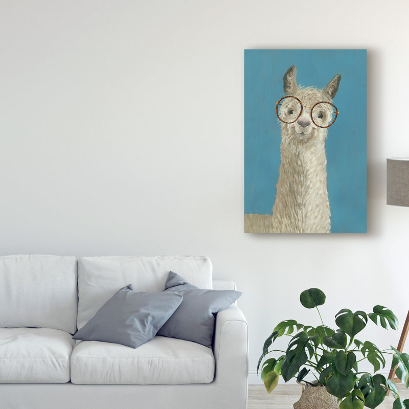 « llama spec iii », peinture sur toile tendue, H 32 po x l 22 po x P 2 po