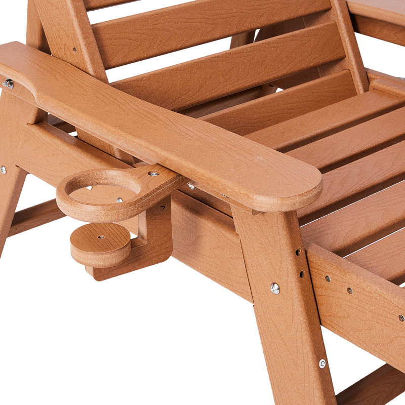 Chaise longue d'extérieur Brown Weather, réglable à 6 positions et confortable