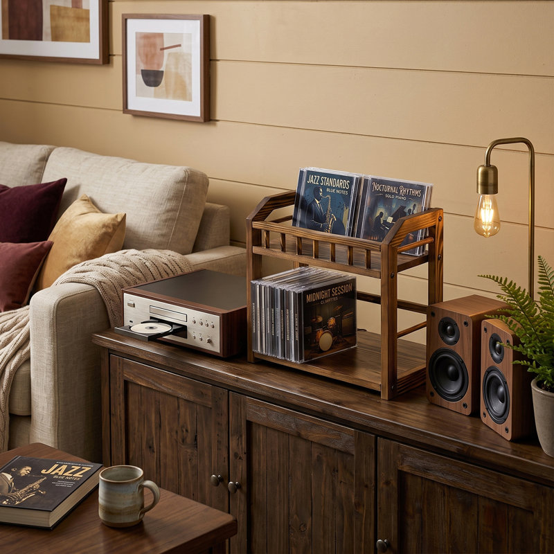 Pine 11.81 " H Media Shelves