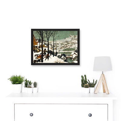 Hunters in the Snow Winter by Pieter Bruegel the Elder - 1 Piece Single Picture Frame Painting