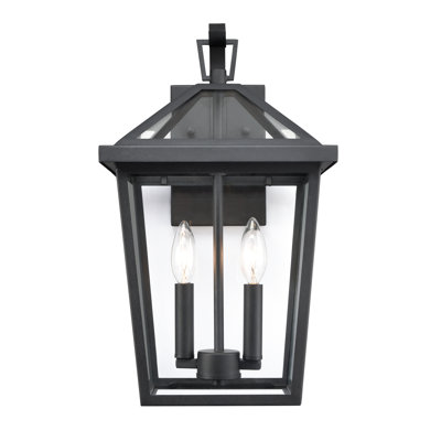 Bekir 2 Light 17.5" Tall Outdoor Wall Sconce