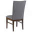 Chaise d'appoint de salle à manger rembourrée Grey (ensemble de 2)