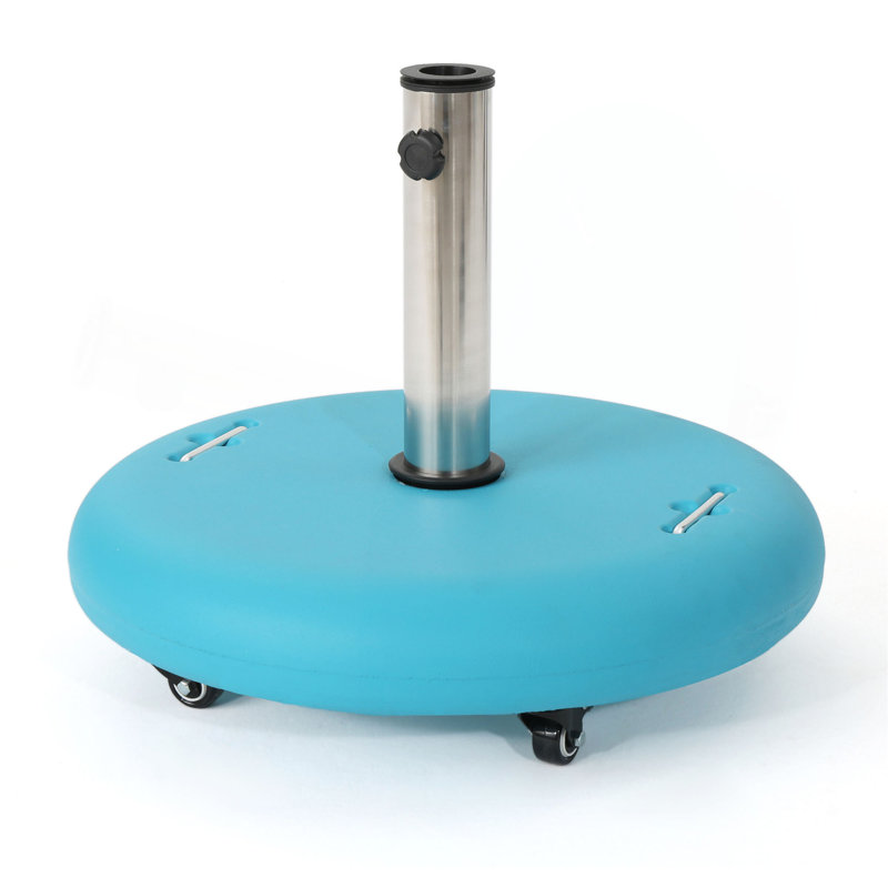 BASE DE PARAPLUIE WHEELIE - ROND, Bleu sarcelle