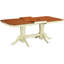 L'ensemble 9 pièces de table et chaises de cuisine comprend une table de salle à manger rectangulaire avec rallonge papillon et 8 chaises, 40 po x 78 po, babeurre et cerise-579247203