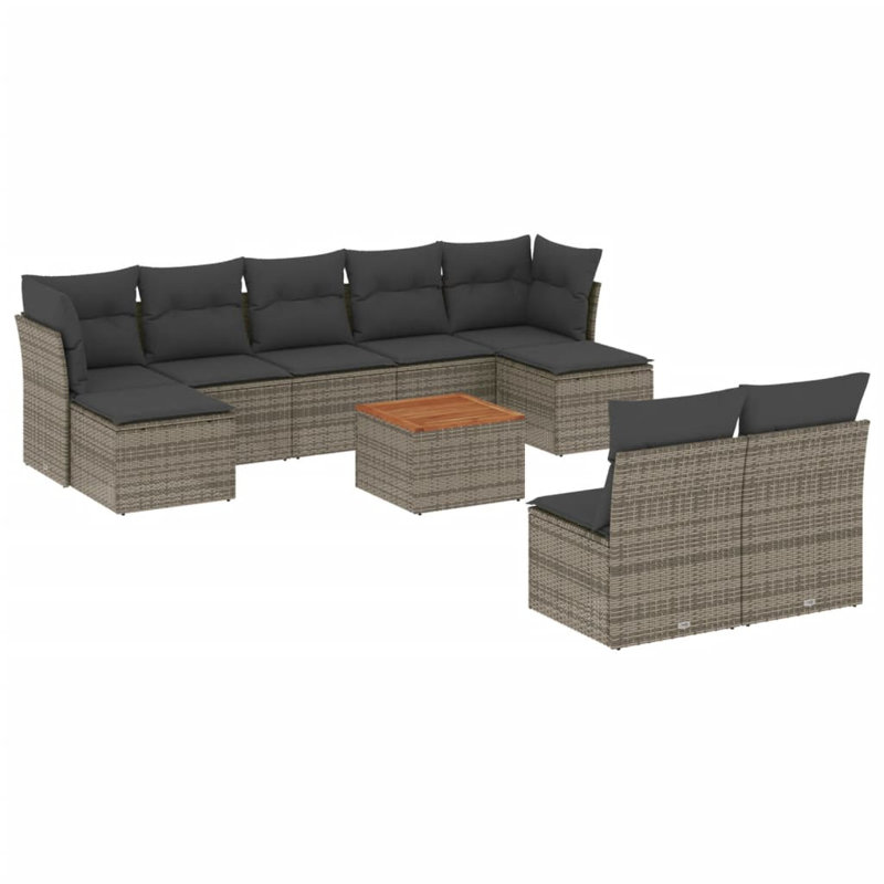  Garden Sofa Set Grey