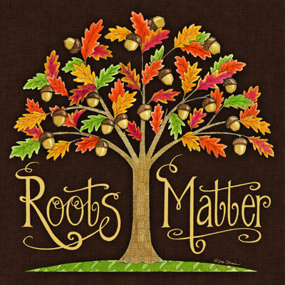 «Roots Matter» par Deb Strain - reproduction sur toile tendue