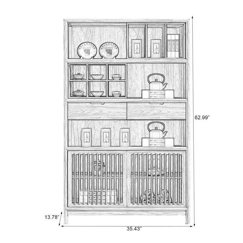 Nut-brown Solid  Wood Display Cases