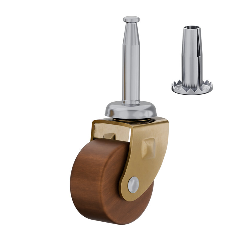 Roue de meuble en bois (diamètre: 1 1/4 po)