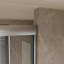 Porte de douche coulissante semi-sans cadre avec verre trempé de 1/4 po de l 44 po x H 70 po-101431679