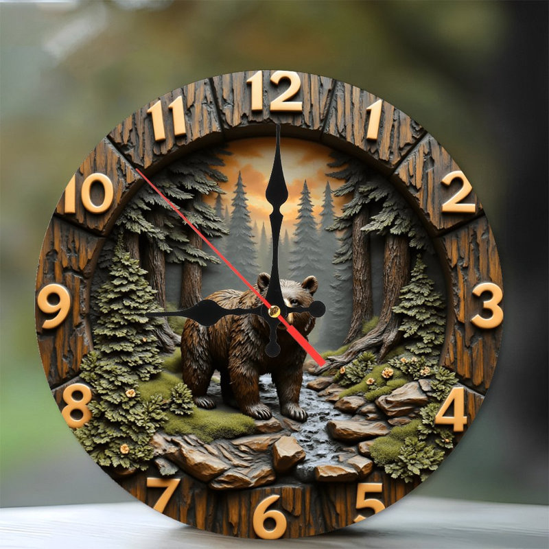 Horloge Bear Forest