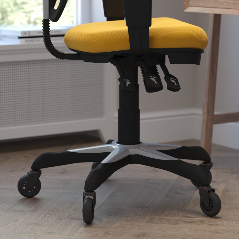 Chaise ergonomique , Noir, Jaune