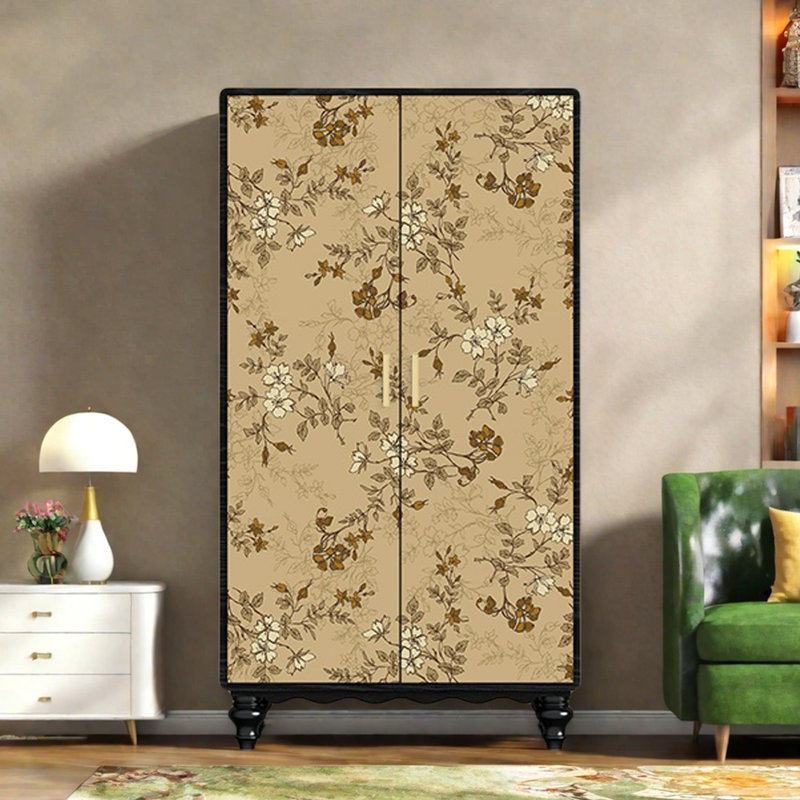 Garde-robe moderne pour chambre double, Noir / brun