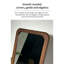 Miroir complet moderne en noyer minimaliste avec support rétractable