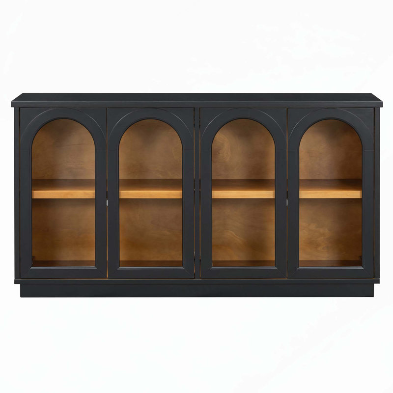 Grande armoire de rangement polyvalente avec tablettes réglables pour différentes pièces, Noir