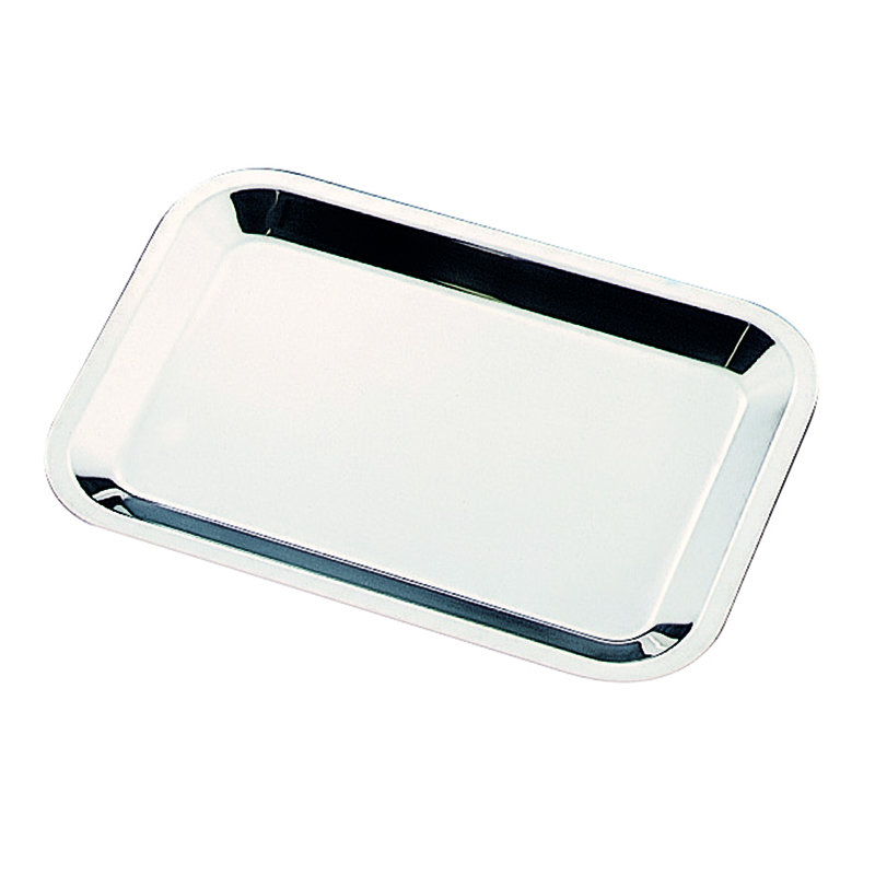 Stainless Steel Tray, 12.4" W x 8.4" D
