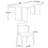 Beaussicot 4 - Person Pine Solid Wood Top Double Pedestal Base Dining Set-1989486445